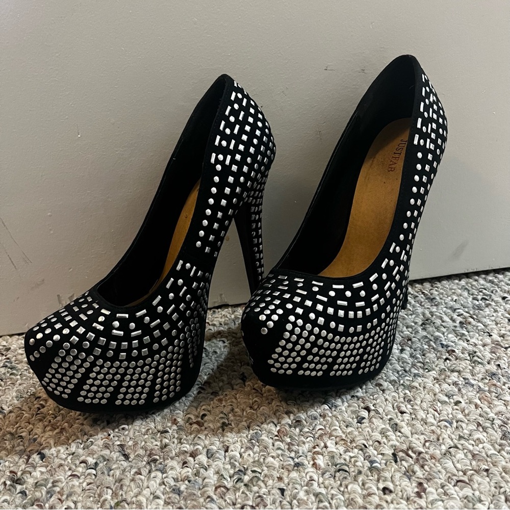 JustFab | Studded Platform Heels